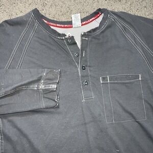 Bulwark FR IQ Series Henley Shirt XL Gray CAT 2 CAL Flame Resistant HRC ARC Mens